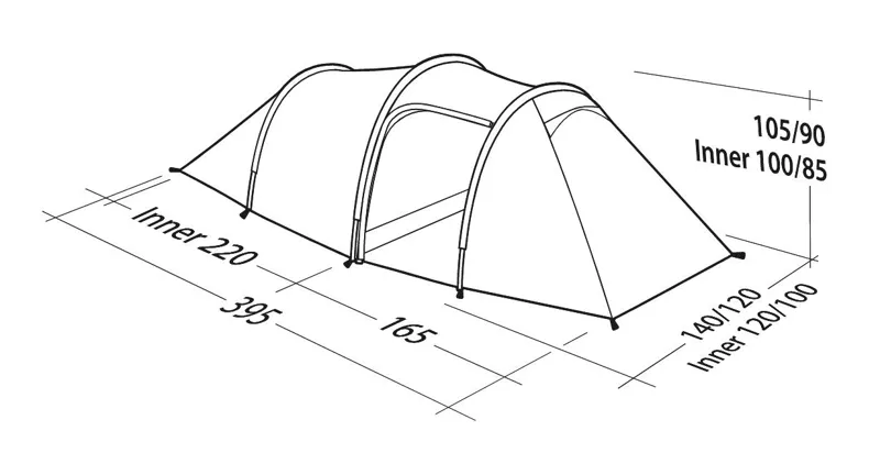Robens Pioneer 2EX Tent in Blue-4